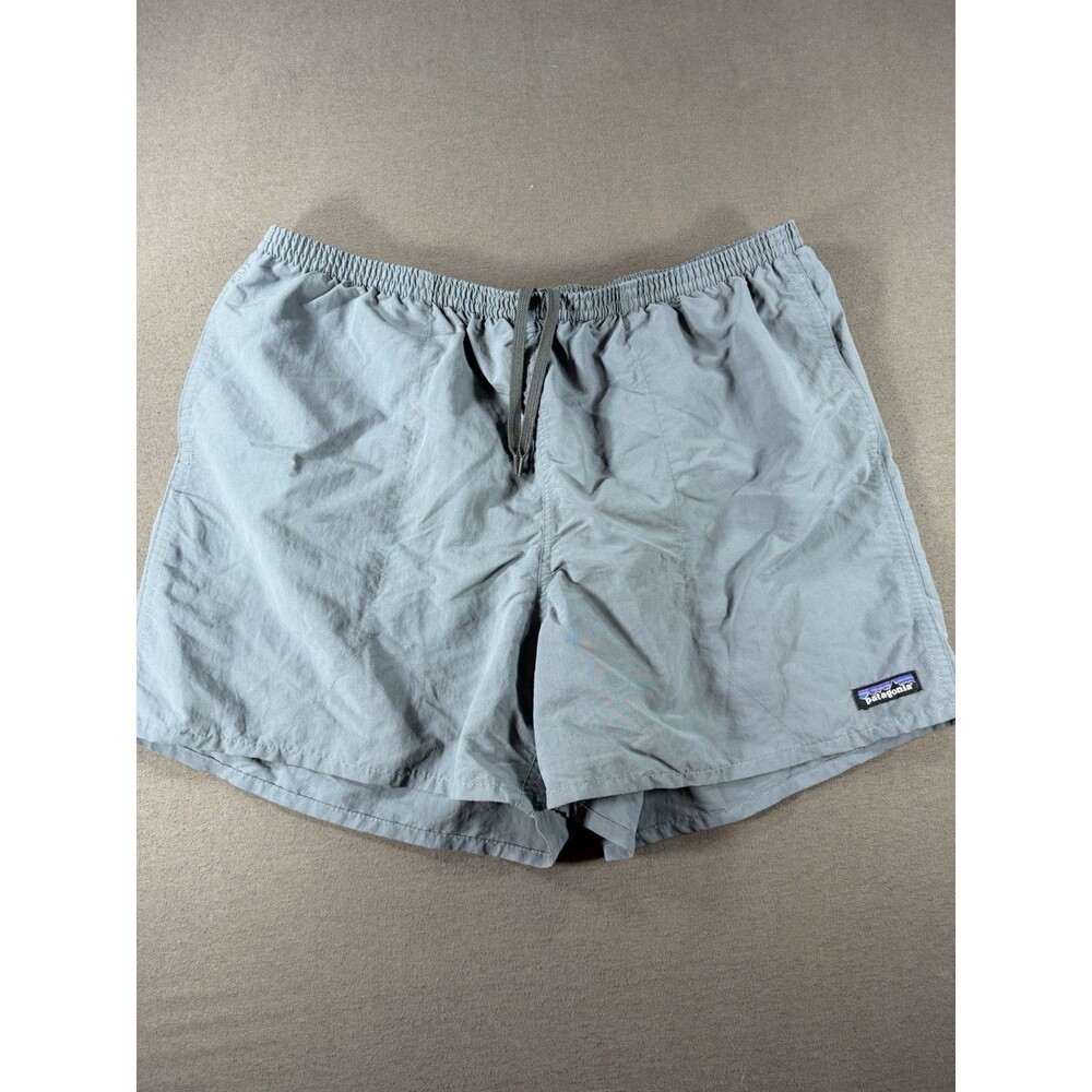 Patagonia Baggies Shorts Mens 2XL XXL Blue Drawstring Nylon Lined Netplus 5"